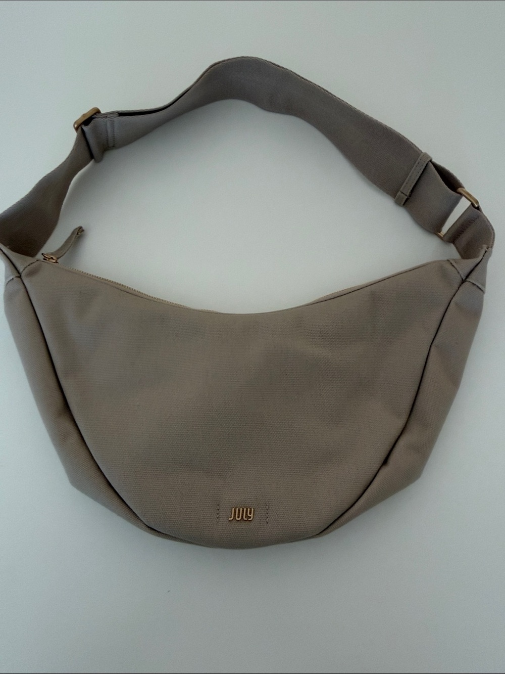 ✨New W/out Tags✨Taupe Crossbody Crescent Bag with Adjustable Strap